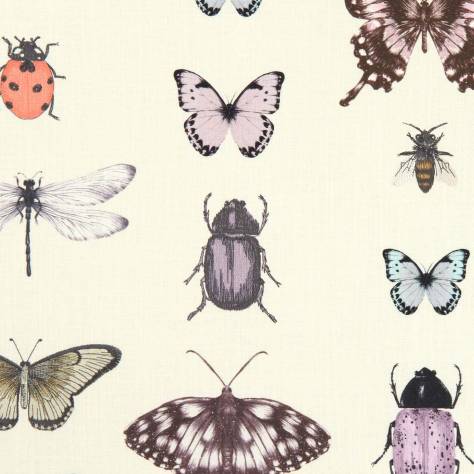 Clarke & Clarke Botanica Fabrics Papilio Fabric - Heather/Ivory - F1093/03 - Image 1