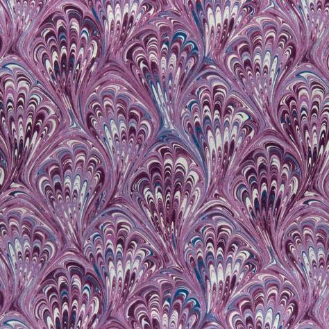 Clarke & Clarke Botanica Fabrics Pavone Fabric - Amethyst - F1094/01 - Image 1
