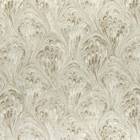 Clarke & Clarke Botanica Fabrics Pavone Fabric - Ivory - F1094/03 - Image 1
