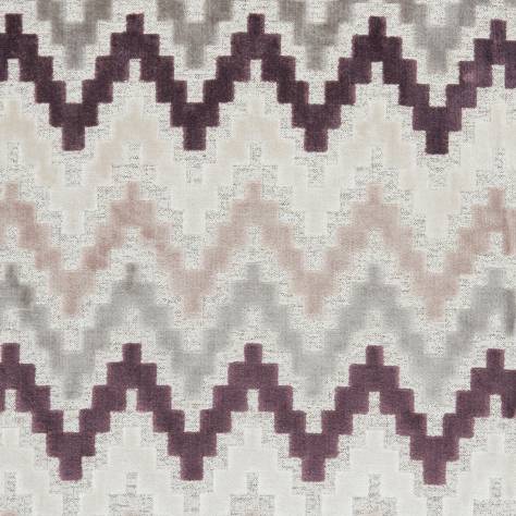 Clarke & Clarke Manhattan Fabric Empire Fabric - Damson - F1083/02 - Image 1