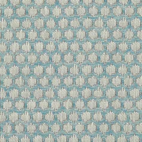 Clarke & Clarke Heritage Fabrics Dorset Fabric - Teal - F1178/09 - Image 1