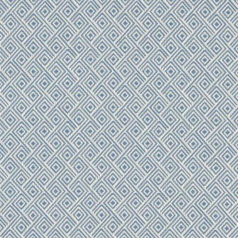 Clarke & Clarke Equinox Fabrics Rhombus Fabric - Denim - F1134/02 - Image 1