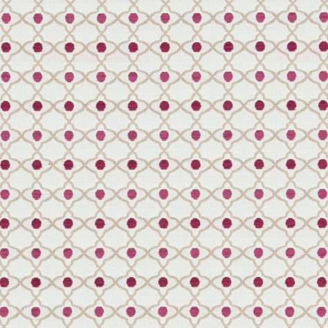 Clarke & Clarke Equinox Fabrics Venus Fabric - Raspberry - F1139/05 - Image 1