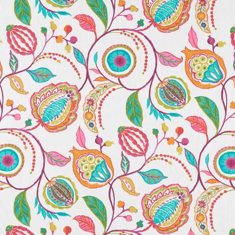 Clarke & Clarke Oriental Garden Fabrics Kayo Fabric - Summer - F1288/05 - Image 1