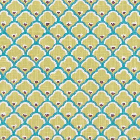 Clarke & Clarke Oriental Garden Fabrics Sensu Fabric - Citron - F1291/02 - Image 1
