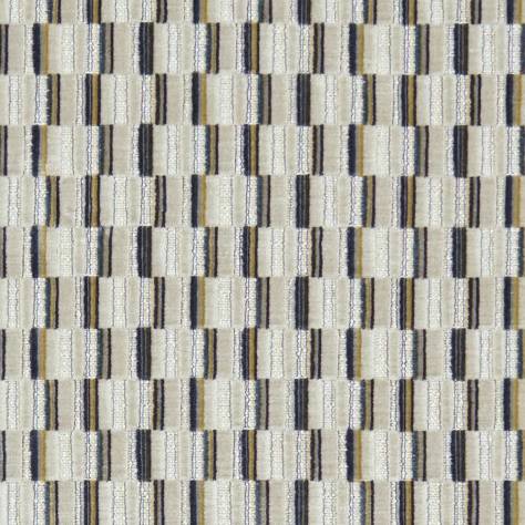 Clarke & Clarke Kaleidoscope Fabrics Cubis Fabric - Denim - F1240/01 - Image 1