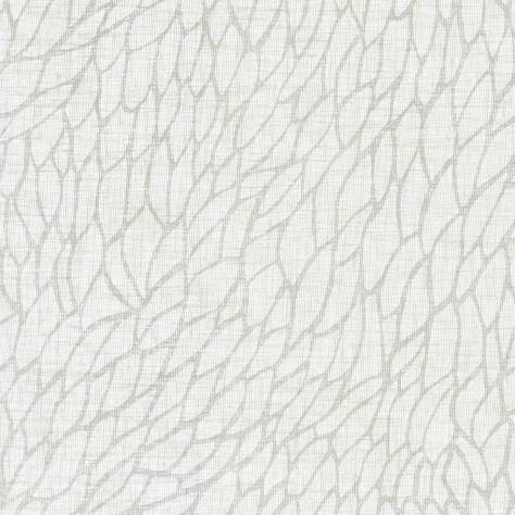 Clarke & Clarke Lusso Sheers Fabrics Coralino Sheer Fabric - Chalk/Silver - F1278/01