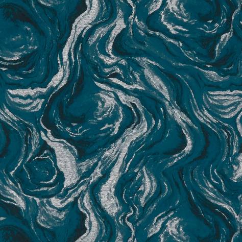 Clarke & Clarke Lusso 2 Fabrics Lavico Fabric - Kingfisher - F1248/02 - Image 1