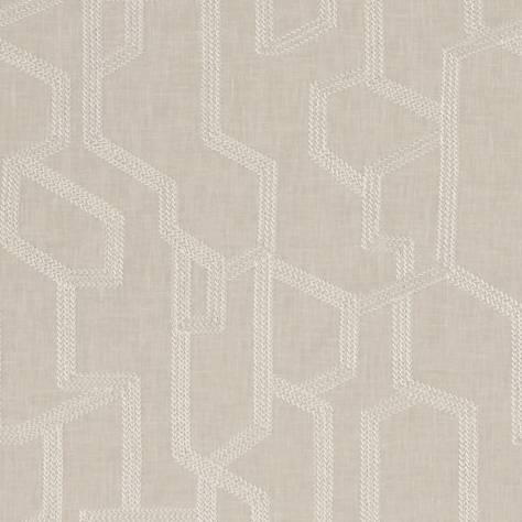 Clarke & Clarke Exotica Fabrics Labyrinth Fabric - Linen - F1300/03 - Image 1