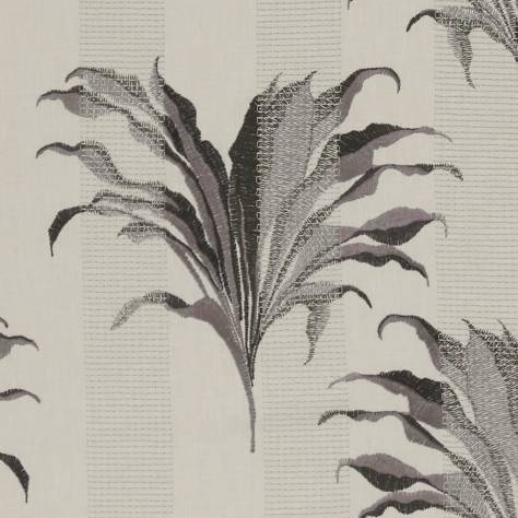 Clarke & Clarke Exotica Fabrics Palma Fabric - Charcoal - F1303/01 - Image 1