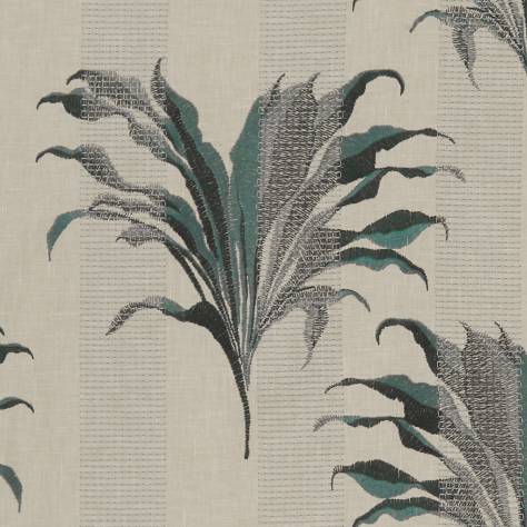 Clarke & Clarke Exotica Fabrics Palma Fabric - Kingfisher - F1303/04 - Image 1