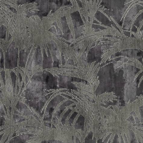 Clarke & Clarke Exotica Fabrics Tropicale Fabric - Charcoal - F1305/01 - Image 1