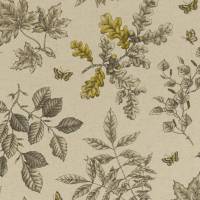 Hortus Fabric - Charcoal/Ochre
