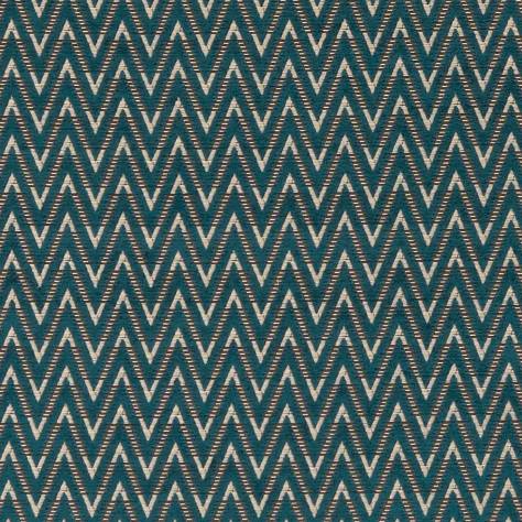 Clarke & Clarke Avalon Fabrics Zion Fabric - Teal - F1324/07 - Image 1