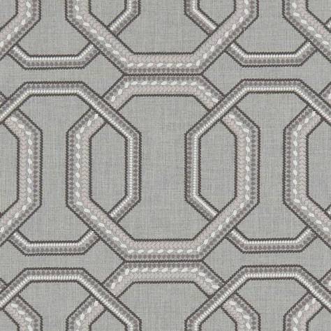 Clarke & Clarke Origins Fabrics Repeat Fabric - Charcoal - F1451/01 - Image 1