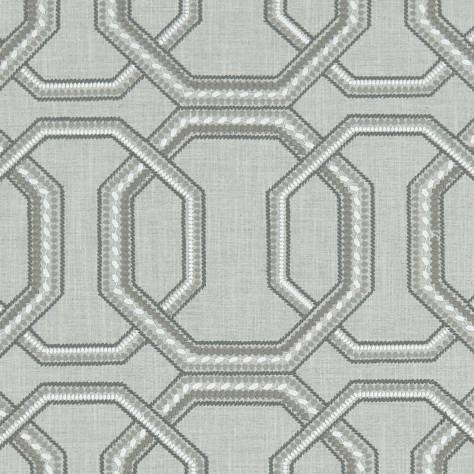 Clarke & Clarke Origins Fabrics Repeat Fabric - Silver - F1451/04 - Image 1