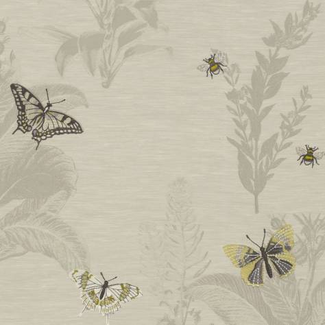 Clarke & Clarke Botanist Fabrics Monarch Fabric - Chartreuse - F1432/02 - Image 1