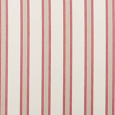 Clarke & Clarke Edgeworth Fabrics Oxford Fabric - Red - F0419/04 - Image 1