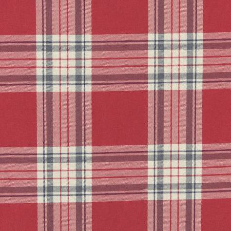 Clarke & Clarke Edgeworth Fabrics Glenmore Fabric - Red - F0949/08 - Image 1