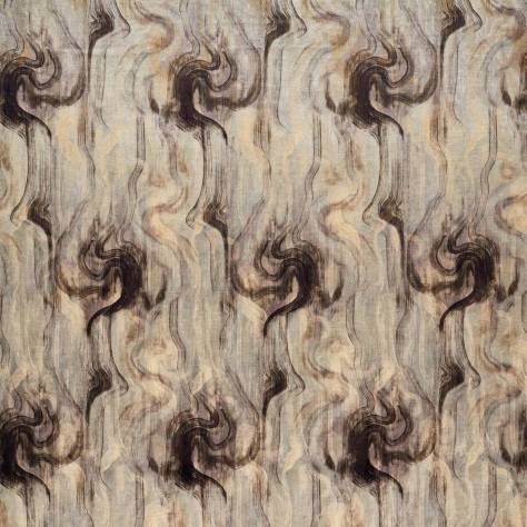 Clarke & Clarke Dimora Fabrics Tessuto Fabric - Nero/Silver - F1552/03