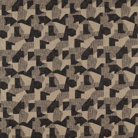 Clarke & Clarke Soren Fabrics Espen Fabric - Charcoal/Linen - F1631/01
