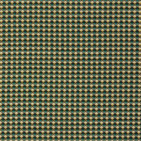 Clarke & Clarke Equinox 2 Fabrics Lyra Fabric - Teal/Citrus - F1617/04 - Image 1