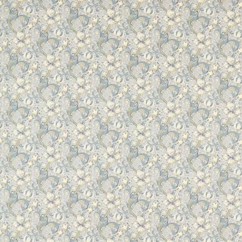 Clarke & Clarke William Morris Designs Fabrics Golden Lily Fabric - Slate/Dove - F1677/02 - Image 1