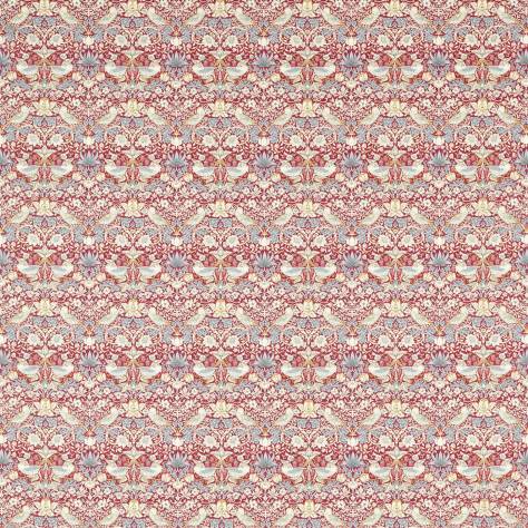 Clarke & Clarke William Morris Designs Fabrics Strawberry Thief Fabric - Plum - F1678/03 - Image 1