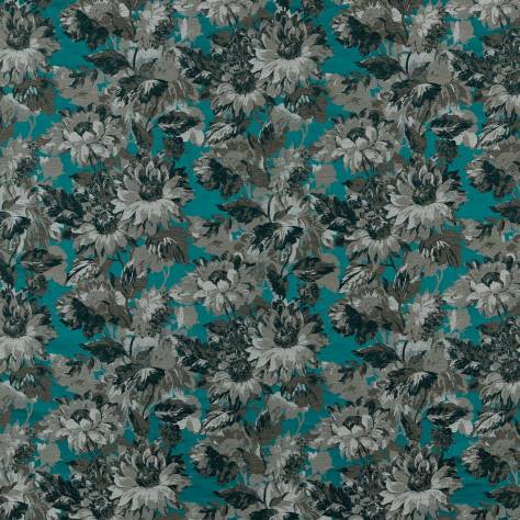 Clarke & Clarke Marianne Fabrics Sunforest Fabric - Peacock - F1662/02 - Image 1