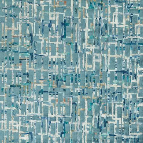 Clarke & Clarke Vivido Fabrics Quadrata Fabric - Teal/Mineral - F1697/05 - Image 1