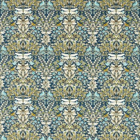 Clarke & Clarke Secret Garden Fabrics Mirabell Fabric - Midnight - F1737/01 - Image 1