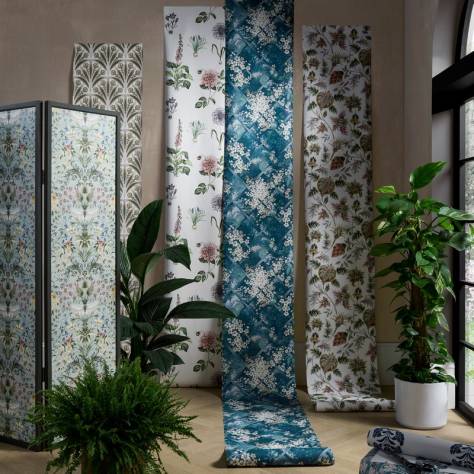 Clarke & Clarke Secret Garden Fabrics Mirabell Fabric - Seaglass - F1737/03 - Image 2