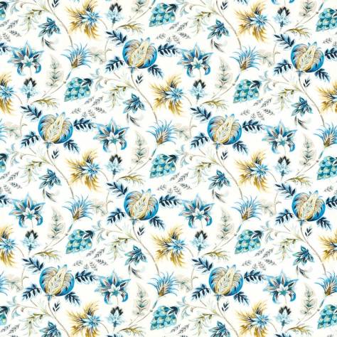 Clarke & Clarke Secret Garden Fabrics Roseraie Fabric - Cobalt - F1739/02 - Image 1