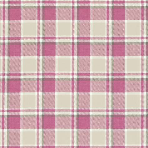 Clarke & Clarke Ribble Valley Fabrics Bowland Fabric - Raspberry - F0596/05 - Image 1
