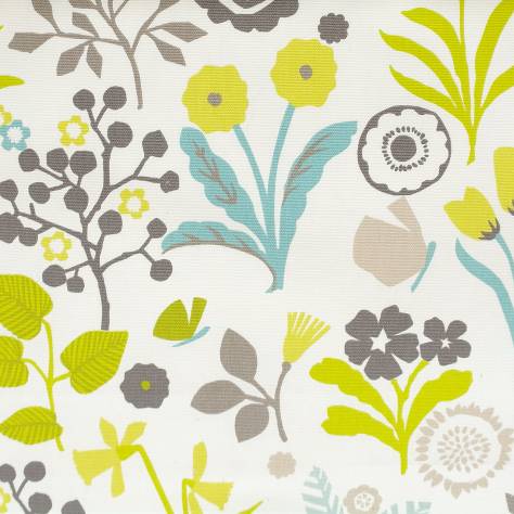 Studio G Wilderness Fabrics Frida Fabric - Chartreuse/Charcoal - F0991/01 - Image 1