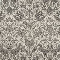 Forest Trail Fabric - Charcoal/Cream