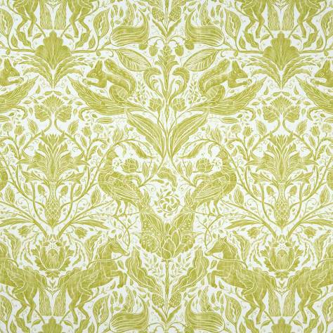 Studio G Country Garden Fabrics Forest Trail Fabric - Citrus/Linen - F1159/01 - Image 1