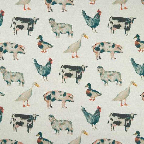 Studio G Country Garden Fabrics On The Farm Fabric - Linen - F1169/01 - Image 1