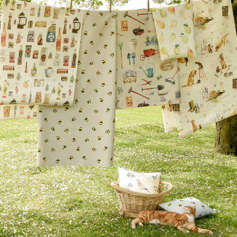 Studio G Village Life Fabrics English Garden Fabric - Taupe - F1265/01