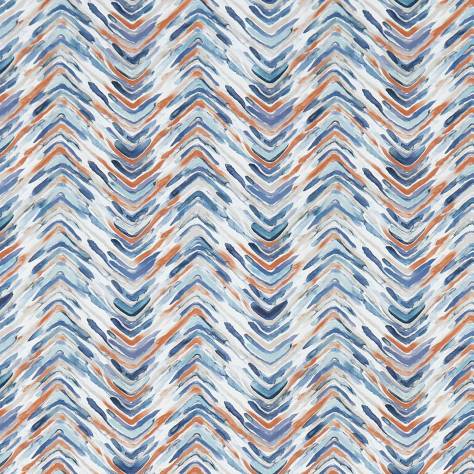 Studio G Palmero Fabrics Medley Fabric - Teal / Spice - F1358/03 - Image 1