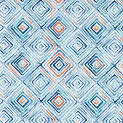 Studio G Palmero Fabrics Otis Fabric - Denim / Spice - F1359/02 - Image 1