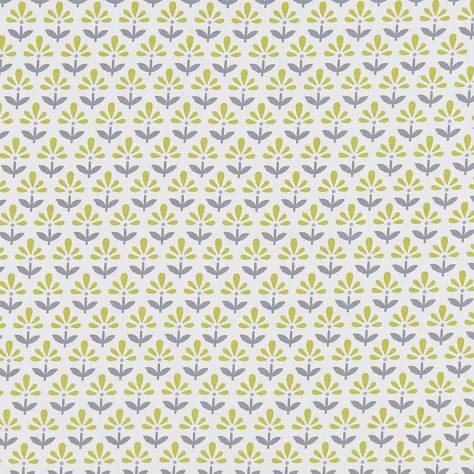 Studio G Co-Ordinates Fabrics Fleur Fabric - Chartreuse / Charcoal - F1373/03 - Image 1