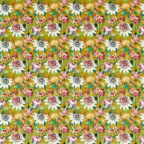 Studio G Amazonia Fabrics Paradise Fabric - Ochre Velvet - F1520/03 - Image 1