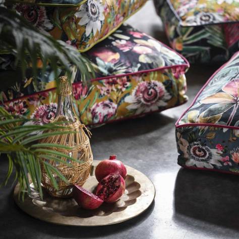 Studio G Amazonia Fabrics Paradise Fabric - Teal Velvet - F1520/04 - Image 4