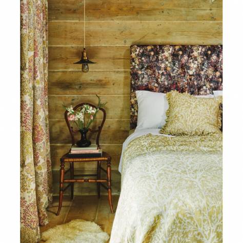 Studio G Country Escape Fabrics Rosedene Fabric - Charcoal/Chartreuse - F1539/01 - Image 2