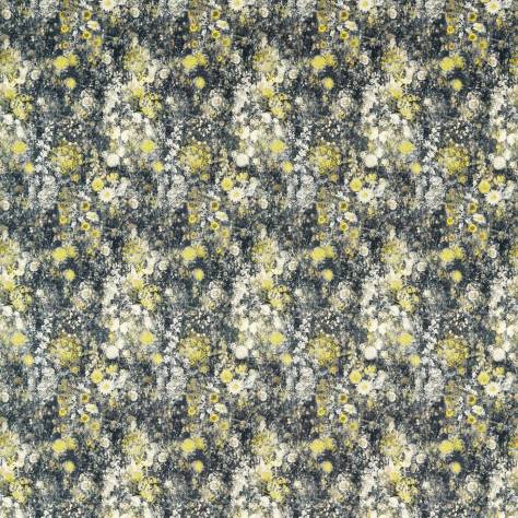 Studio G Country Escape Fabrics Rosedene Fabric - Charcoal/Chartreuse - F1539/01 - Image 1