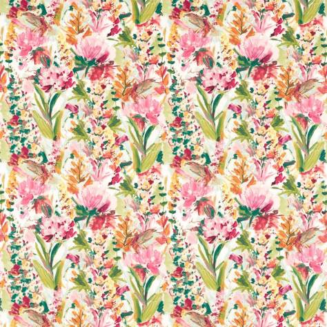 Studio G Floral Flourish Fabrics Hydrandea Fabric - Mineral/Ochre - F1576/02