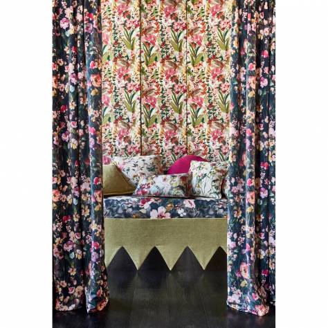 Studio G Floral Flourish Fabrics Serena Fabric - Damson - F1593/01 - Image 4