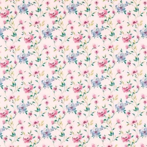 Studio G Floral Flourish Fabrics Serena Fabric - Damson - F1593/01 - Image 1