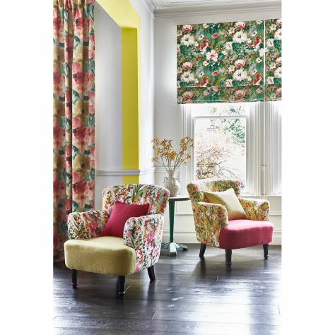 Studio G Floral Flourish Fabrics Thea Fabric - Spice/Forest - F1595/02 - Image 3